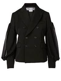 Wool Double-Breasted Blazer