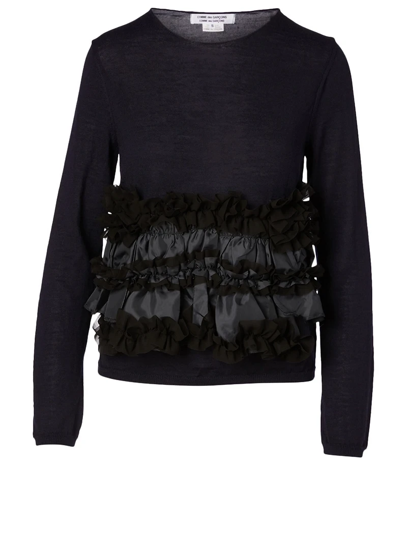 Wool Ruffle Sweater