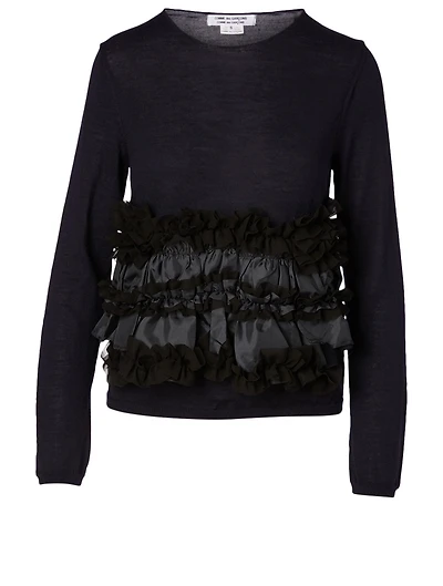 Wool Ruffle Sweater