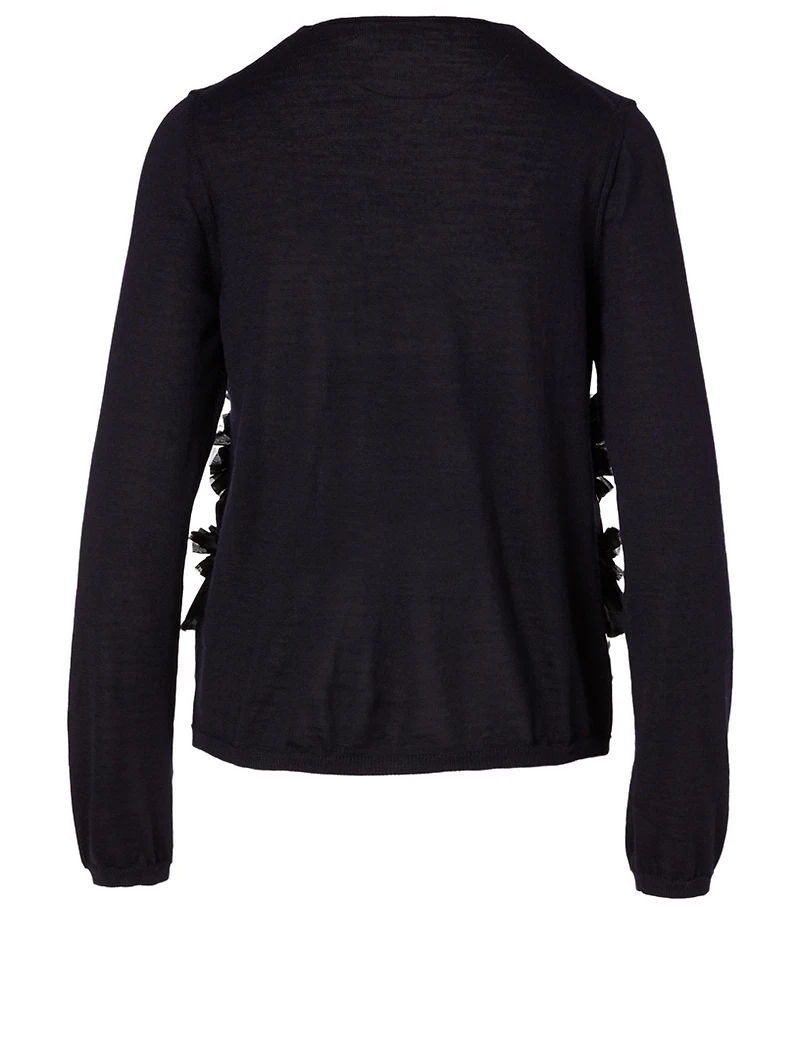 Wool Ruffle Sweater