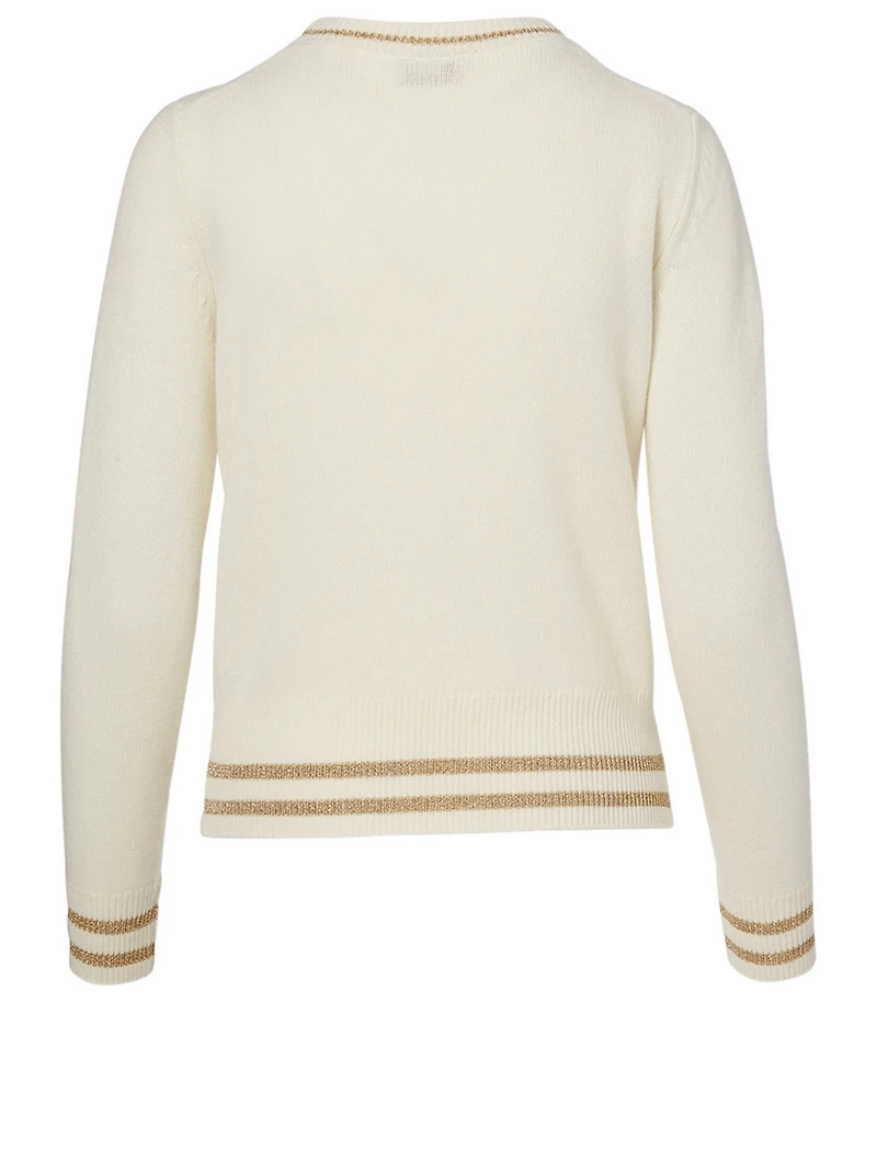 Wool And Cashmere Logo Sweater