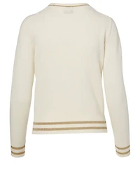 Wool And Cashmere Logo Sweater