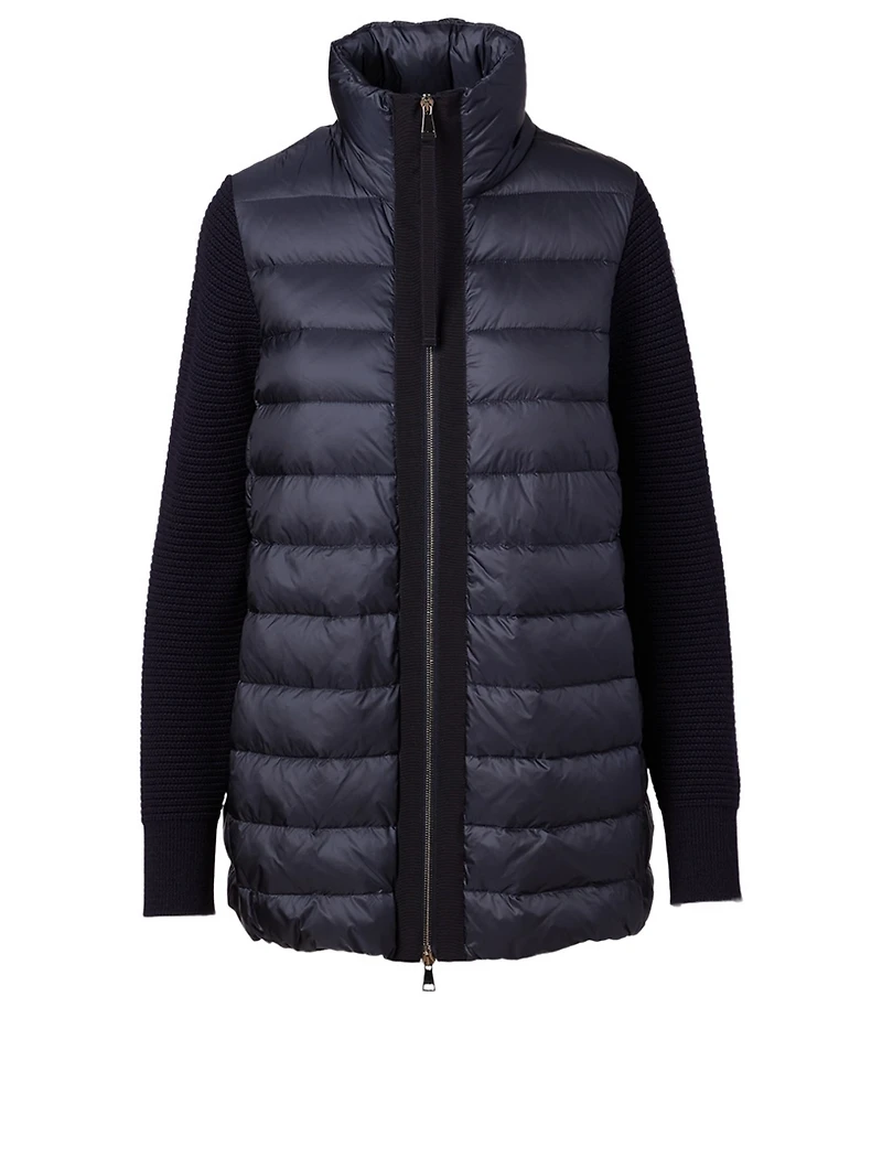 Quilted Zip Cardigan