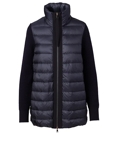Quilted Zip Cardigan