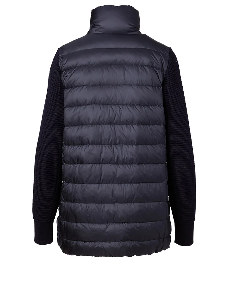 Quilted Zip Cardigan
