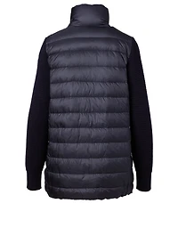 Quilted Zip Cardigan