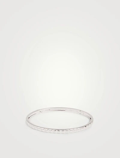 Quatre Clou De Paris White Gold Bangle Bracelet