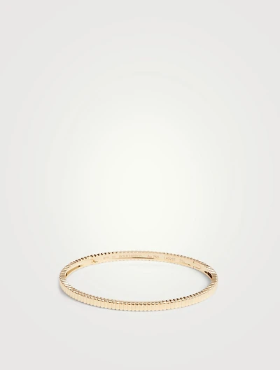 Small Grosgrain Gold Bangle Bracelet