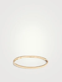 Small Grosgrain Gold Bangle Bracelet