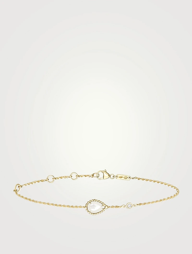Serpent Bohème XS Motif Gold Bracelet With Mother-Of-Pearl And Diamond