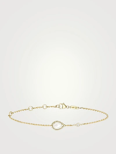 Serpent Bohème XS Motif Gold Bracelet With Mother-Of-Pearl And Diamond