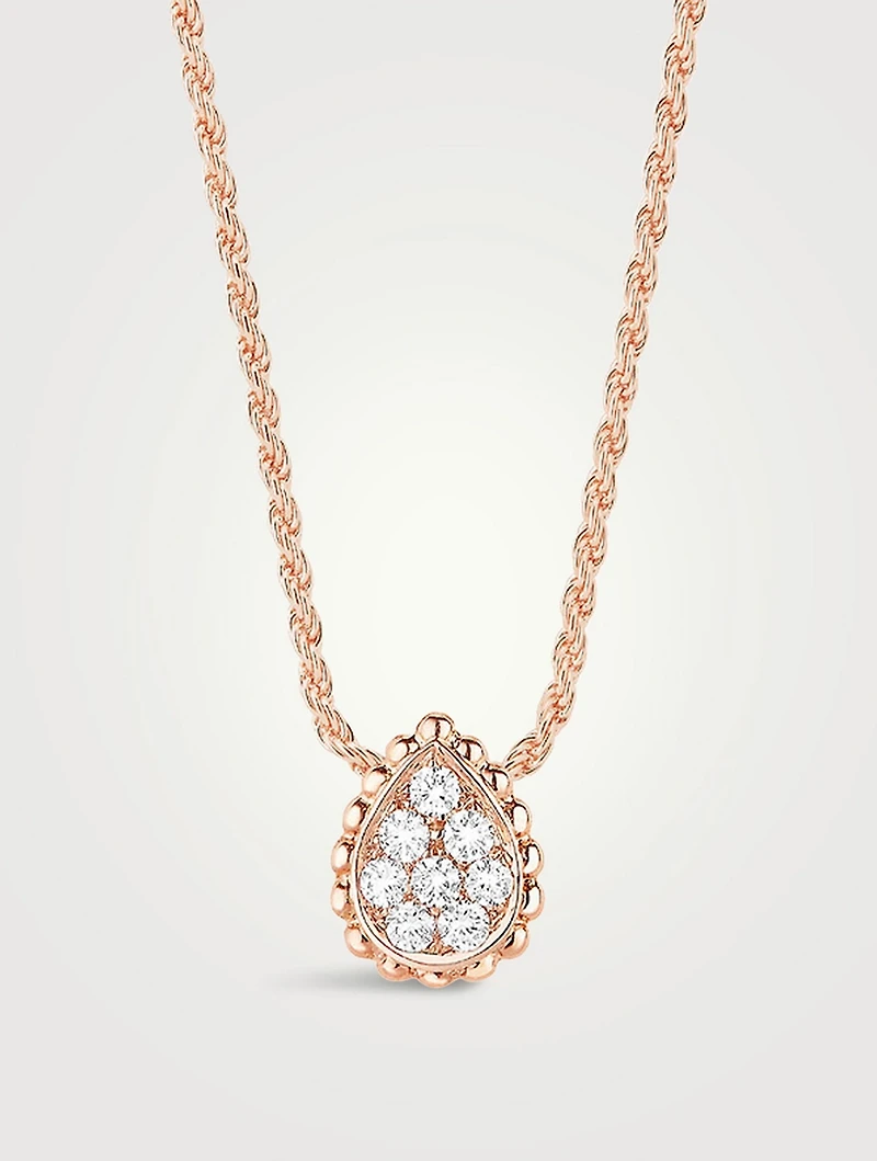 XS Serpent Bohème Gold Pendant Necklace With Diamonds