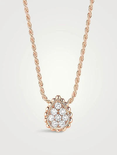 XS Serpent Bohème Gold Pendant Necklace With Diamonds