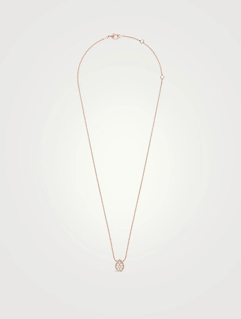 XS Serpent Bohème Gold Pendant Necklace With Diamonds