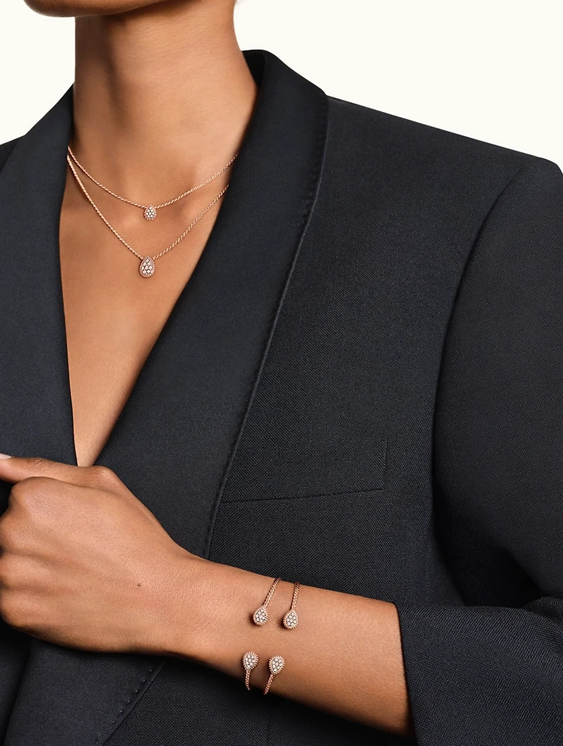 XS Serpent Bohème Gold Pendant Necklace With Diamonds