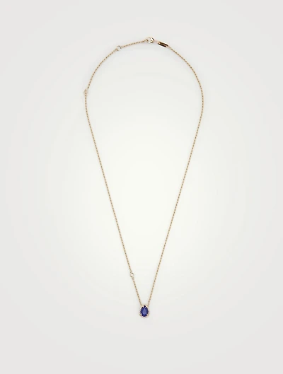 Serpent Bohème XS Motif Gold Pendant Necklace With Lapis Lazuli And Diamond