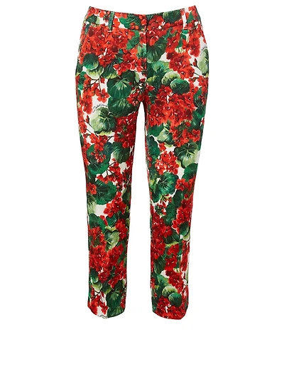 Cropped Pants In Portofino Print