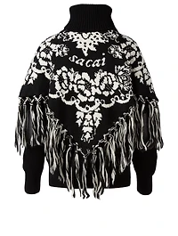 Fringe Poncho Sweater