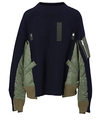 Wool Bomber Sweater