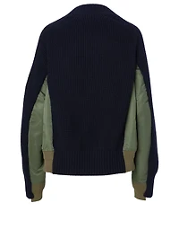 Wool Bomber Sweater