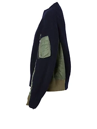 Wool Bomber Sweater