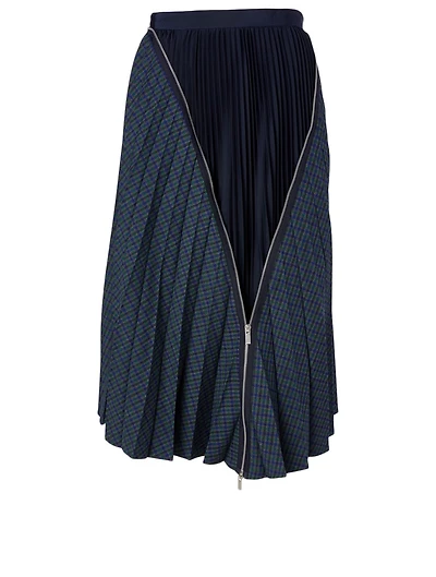 Wool-Blend Tweed Midi Skirt