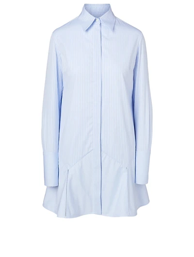 Cotton Shirt Dress Stripe Print