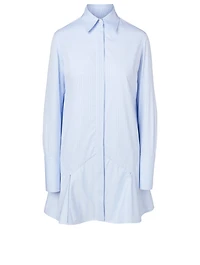 Cotton Shirt Dress Stripe Print