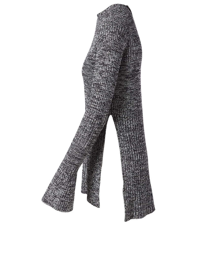 Long-Sleeve Tunic Sweater