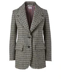 Cashmere Blazer Check Print