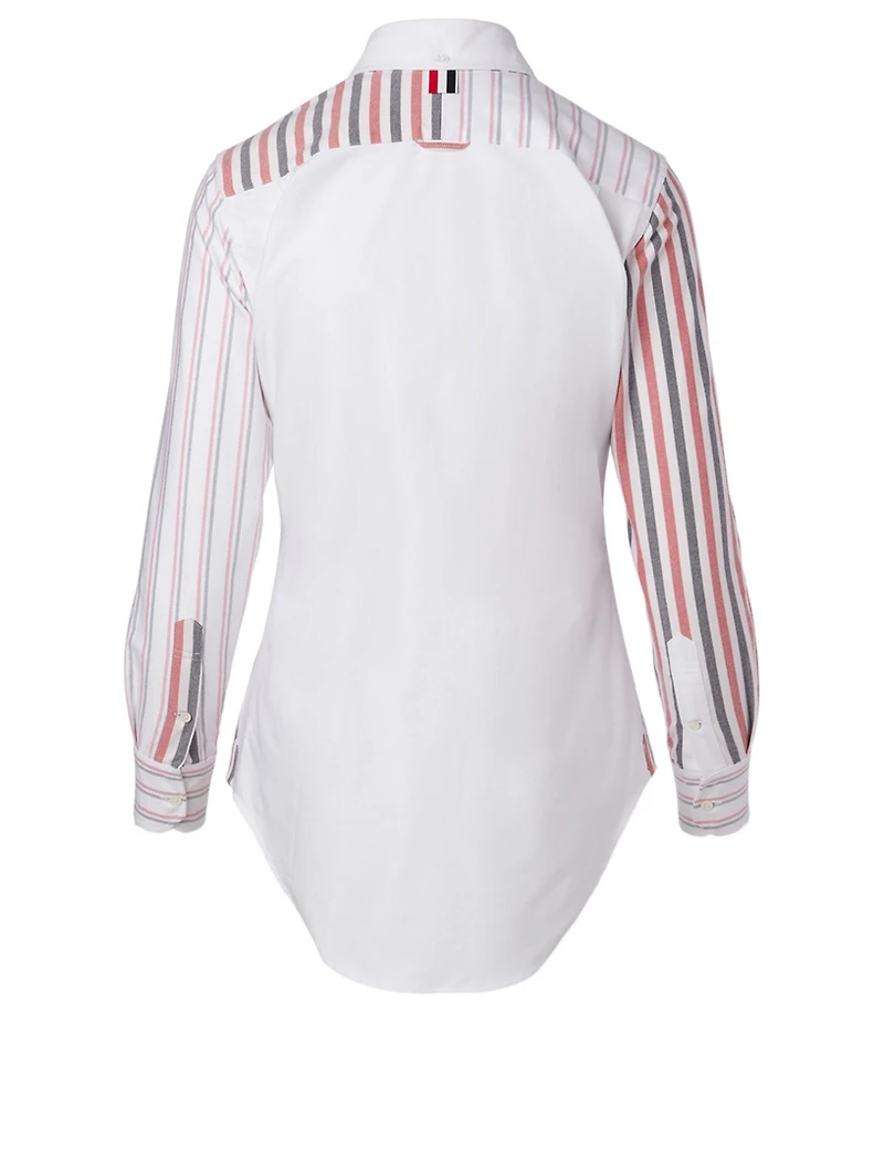 Cotton Shirt Mix Stripe Print
