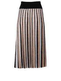 Wool-Blend Midi Skirt