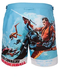 007 Bulldog Dr. No Mid-Length Swim Shorts