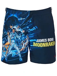 007 Bulldog Moonraker Mid-Length Swim Shorts
