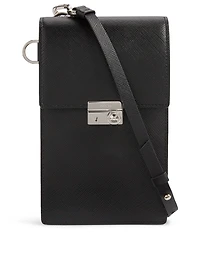 Saffiano Leather Smartphone Pouch
