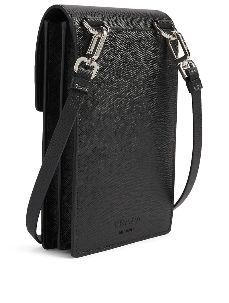 Saffiano Leather Smartphone Pouch