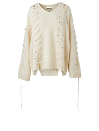 Wool And Cashmere Lace Sweater