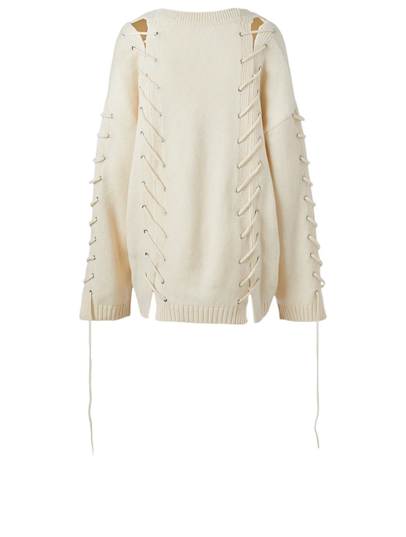 Wool And Cashmere Lace Sweater