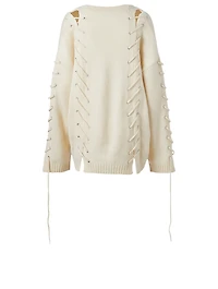 Wool And Cashmere Lace Sweater