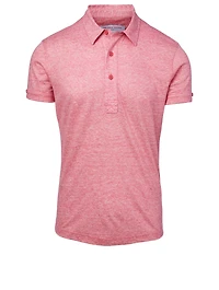 Sebastian Linen Stripe Polo Shirt