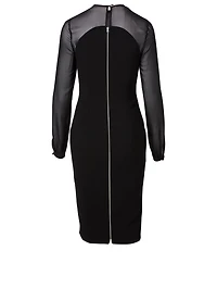 Long-Sleeve Fitted Dress