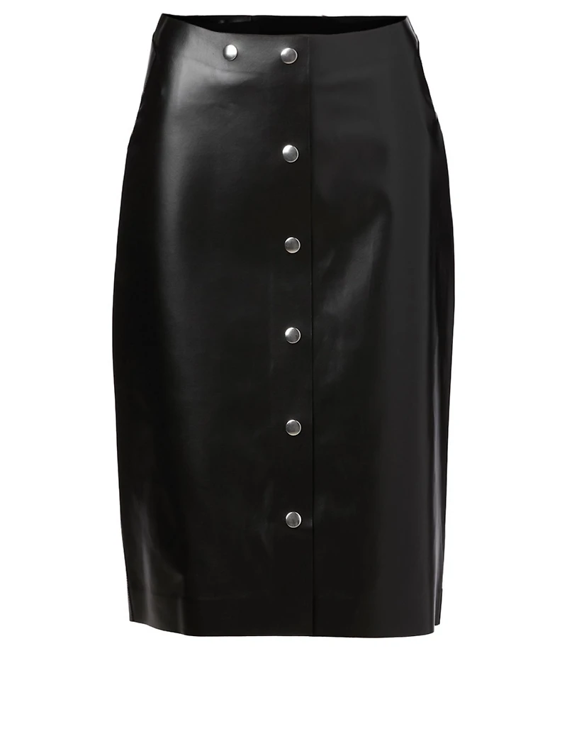 Leather Midi Skirt