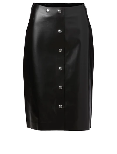 Leather Midi Skirt
