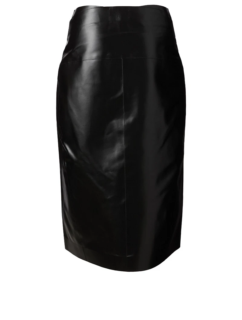 Leather Midi Skirt