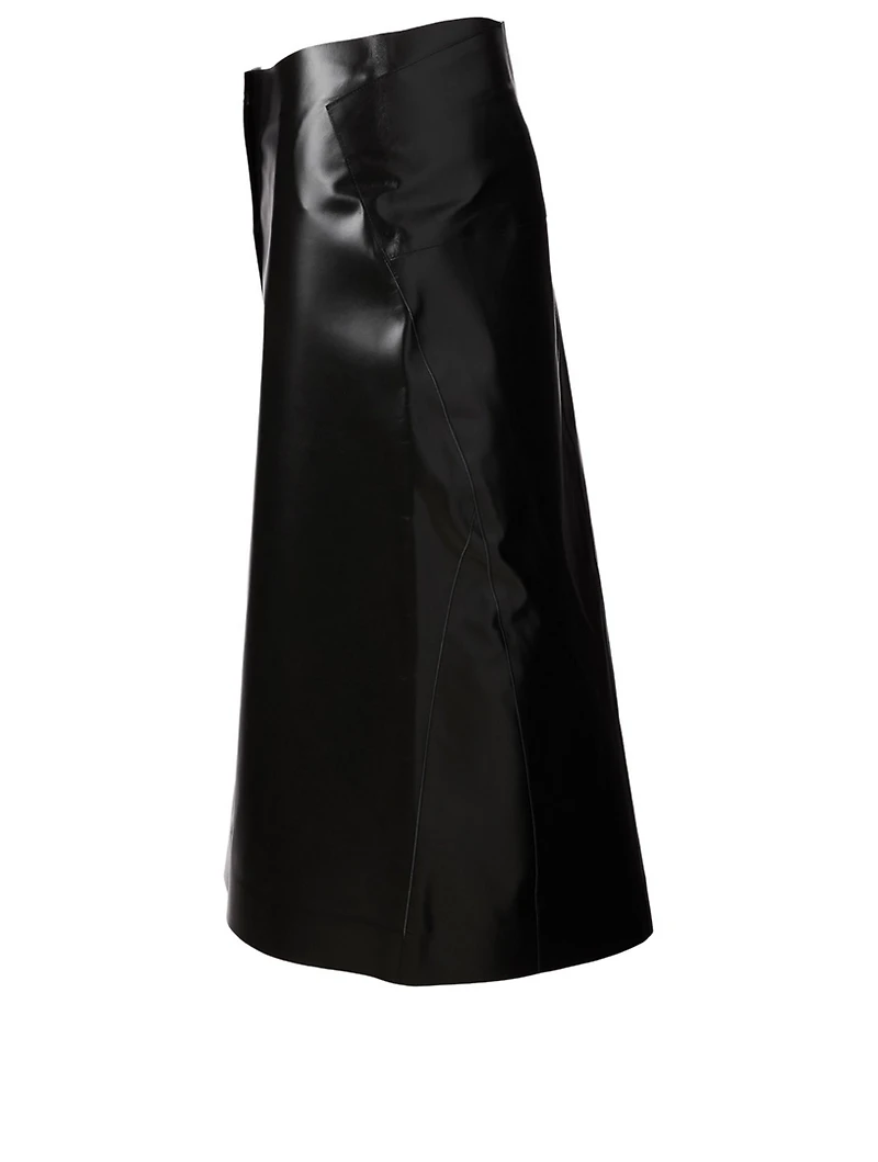 Leather Midi Skirt