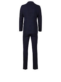 Wool And Cashmere Two-Piece Suit Windowpane