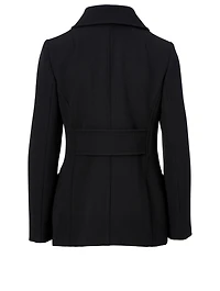 Wool-Blend Double-Breasted Coat