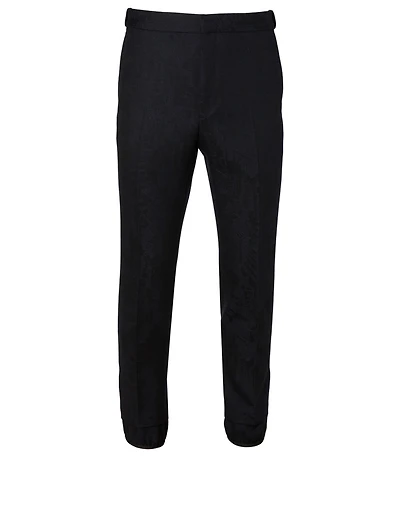 Wool Embroidered Pants