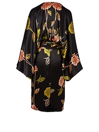 Satin Wrap Dress