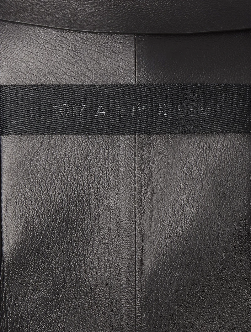 6 Moncler 1017 ALYX 9SM Umbriel Leather Coat